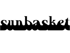 The logo of Sun Basket, a meal delivery service, featuring the word 'Sun Basket', black letters in a white background.