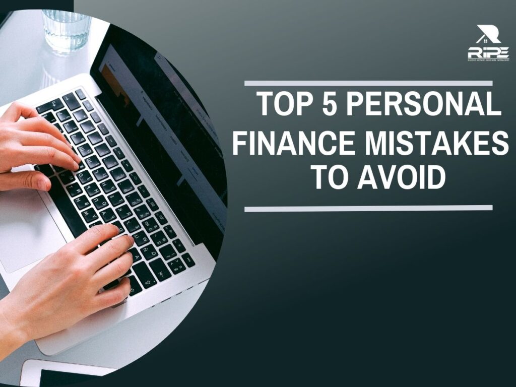 Image of Laptop Displaying Top 5 Personal Finance Mistakes to Avoid