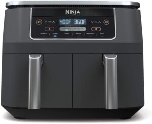 Image of Ninja DZ201 Foodi 8 Quart 6-in-1 DualZone 2-Basket Air Fryer