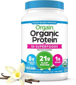 Image of Orgain Organic Protein + Superfoods Powder, Vanilla Bean