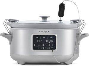 Image of Crock-Pot 7-Quart Cook & Carry™ Slow Cooker with Sous Vide,Programmable, Stainless Steel